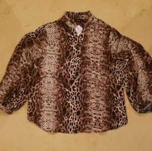 Dice Leopard Women's Blouse